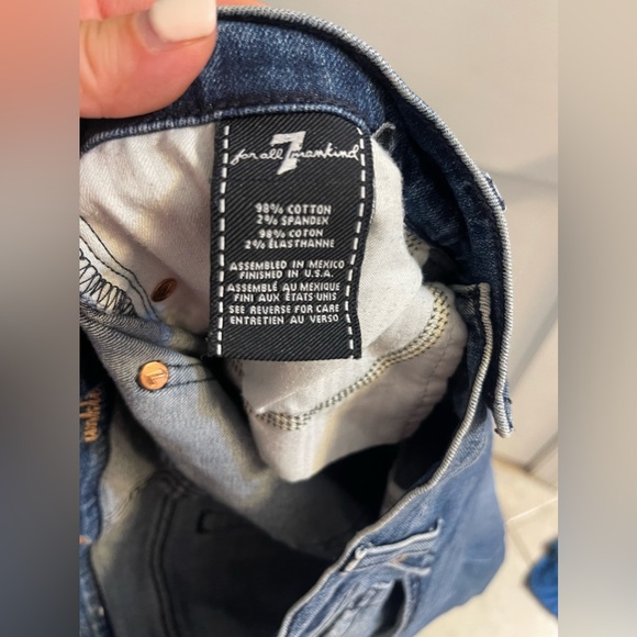 7 For All Mankind ROXANNE ANKLE WITH RAW HEM Size 30 - Picture 4 of 7